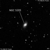 NGC 5205 - спиральная галактика. Описание NGC 5205:, Галактика в созвездии Большая Медведица