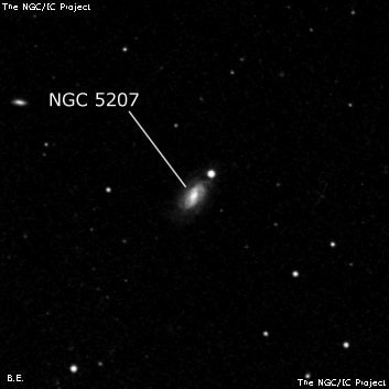 NGC 5207 - спиральная галактика. Описание NGC 5207:, Галактика в созвездии Дева