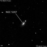 NGC 5207 - спиральная галактика. Описание NGC 5207:, Галактика в созвездии Дева