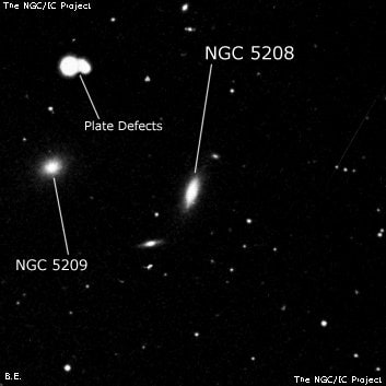 NGC 5208 - линзовидная галактика. Описание NGC 5208:, Галактика в созвездии Дева