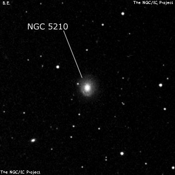 NGC 5210 - спиральная галактика. Описание NGC 5210:, Галактика в созвездии Дева