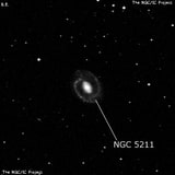 NGC 5211 - спиральная галактика с баром. Описание NGC 5211:, Галактика в созвездии Дева