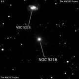 NGC 5216 - эллиптическая галактика. Описание NGC 5216:, Галактика в созвездии Большая Медведица