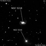 NGC 5218 - спиральная галактика с баром. Описание NGC 5218:, Галактика в созвездии Большая Медведица