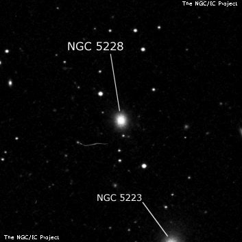 NGC 5228 - галактика. Описание NGC 5228:, Галактика в созвездии Гончие Псы