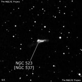 NGC 523 - галактика. Описание NGC 523:, Объект глубокого космоса в созвездии Андромеда