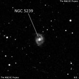 NGC 5239 - спиральная галактика с баром. Описание NGC 5239:, Галактика в созвездии Волопас