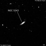 NGC 5243 - галактика. Описание NGC 5243:, Галактика в созвездии Гончие Псы