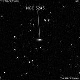 NGC 5245 - спиральная галактика. Описание NGC 5245:, Галактика в созвездии Дева