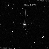 NGC 5246 - спиральная галактика с баром. Описание NGC 5246:, Галактика в созвездии Дева