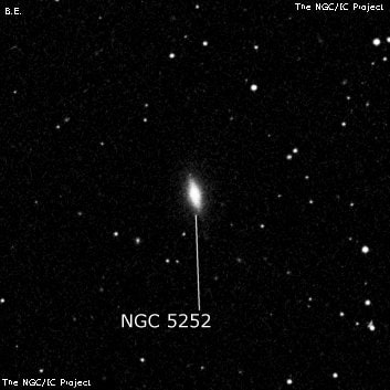 NGC 5252 - линзовидная галактика. Описание NGC 5252:, Галактика в созвездии Дева