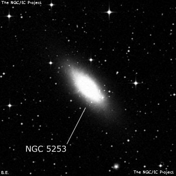 NGC 5253 - галактика. Описание NGC 5253:, Галактика в созвездии Центавр