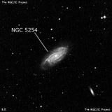 NGC 5254 - спиральная галактика. Описание NGC 5254:, Галактика в созвездии Дева