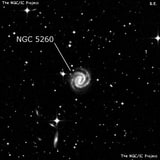 NGC 5260 - спиральная галактика с баром. Описание NGC 5260:, Галактика в созвездии Гидра