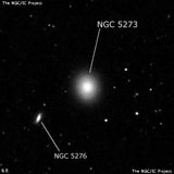 NGC 5273 - линзовидная галактика. Описание NGC 5273:, Галактика в созвездии Гончие Псы
