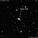 NGC 528 - линзовидная галактика. Описание NGC 528:, Галактика в созвездии Андромеда