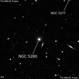NGC 5280 - эллиптическая галактика. Описание NGC 5280:, Галактика в созвездии Гончие Псы