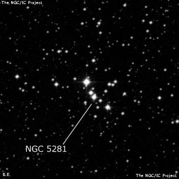 NGC 5281 - рассеянное скопление звёзд. Описание NGC 5281:, Рассеянное скопление в созвездии Центавр