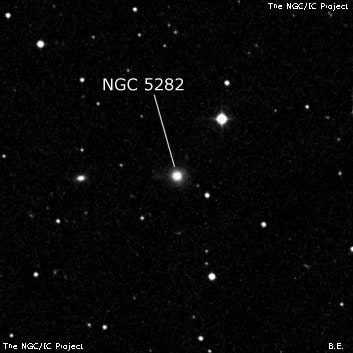 NGC 5282 - эллиптическая галактика. Описание NGC 5282:, Галактика в созвездии Гончие Псы