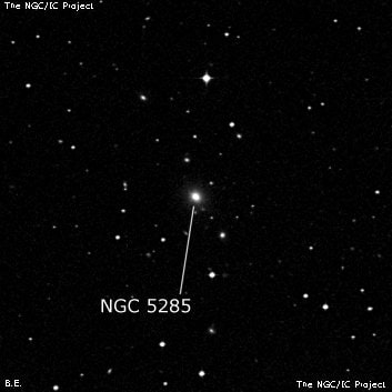 NGC 5285 - эллиптическая галактика. Описание NGC 5285:, Галактика в созвездии Дева