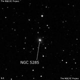 NGC 5285 - эллиптическая галактика. Описание NGC 5285:, Галактика в созвездии Дева