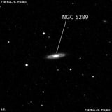 NGC 5289 - спиральная галактика с баром. Описание NGC 5289:, Галактика в созвездии Гончие Псы