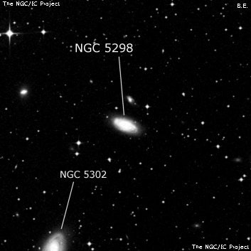 NGC 5298 - спиральная галактика с баром. Описание NGC 5298:, Галактика в созвездии Центавр