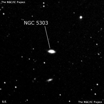 NGC 5303 - галактика. Описание NGC 5303:, Галактика в созвездии Гончие Псы