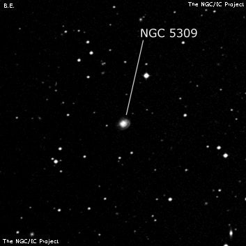 NGC 5309 - по указанным Генри Дрейером координатам, объект повторно не найден; . Описание NGC 5309:, Галактика в созвездии Дева