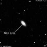 NGC 5313 - спиральная галактика. Описание NGC 5313:, Галактика в созвездии Гончие Псы