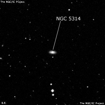 NGC 5314 - спиральная галактика. Описание NGC 5314:, Галактика в созвездии Малая Медведица