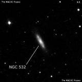 NGC 532 - галактика. Описание NGC 532:, Галактика в созвездии Рыбы