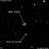 NGC 5325 - спиральная галактика. Описание NGC 5325:, Галактика в созвездии Гончие Псы