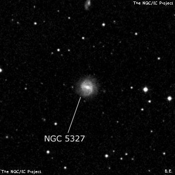 NGC 5327 - спиральная галактика с баром. Описание NGC 5327:, Галактика в созвездии Дева
