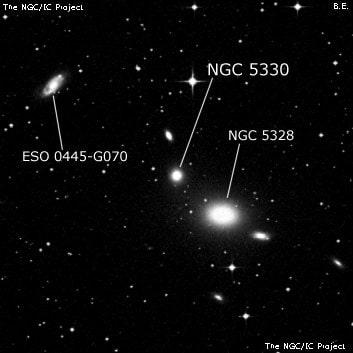 NGC 5330 - эллиптическая галактика. Описание NGC 5330:, Галактика в созвездии Гидра