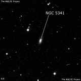 NGC 5341 - спиральная галактика с баром. Описание NGC 5341:, Галактика в созвездии Гончие Псы