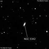 NGC 5342 - линзовидная галактика. Описание NGC 5342:, Галактика в созвездии Большая Медведица