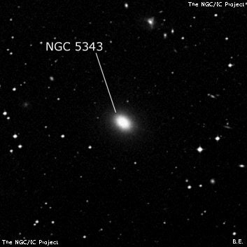 NGC 5343 - галактика. Описание NGC 5343:, Галактика в созвездии Дева