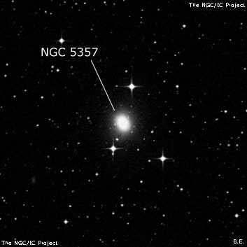 NGC 5357 - эллиптическая галактика. Описание NGC 5357:, Галактика в созвездии Центавр