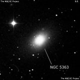 NGC 5363 - линзовидная галактика. Описание NGC 5363:, Галактика в созвездии Дева