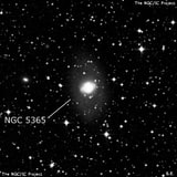 NGC 5365 - спиральная галактика с баром. Описание NGC 5365:, Галактика в созвездии Центавр