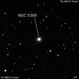 NGC 5369 - эллиптическая галактика. Описание NGC 5369:, Галактика в созвездии Дева