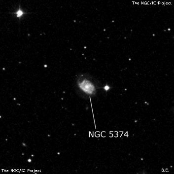 NGC 5374 - спиральная галактика с баром. Описание NGC 5374:, Галактика в созвездии Дева