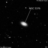 NGC 5376 - спиральная галактика с баром. Описание NGC 5376:, Галактика в созвездии Большая Медведица