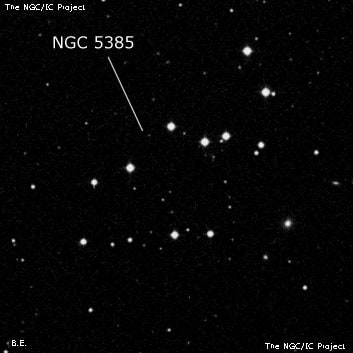 NGC 5385 - группа звёзд. Описание NGC 5385:, Рассеянное скопление в созвездии Малая Медведица