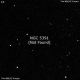 NGC 5391 - по указанным Генри Дрейером координатам, объект повторно не найден; . Описание NGC 5391:, Галактика в созвездии Гончие Псы
