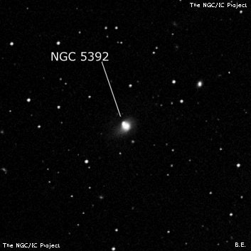 NGC 5392 - линзовидная галактика. Описание NGC 5392:, Галактика в созвездии Дева