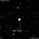 NGC 5393 - спиральная галактика. Описание NGC 5393:, Галактика в созвездии Гидра