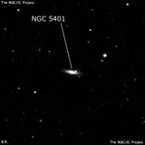 NGC 5401 - спиральная галактика. Описание NGC 5401:, Галактика в созвездии Гончие Псы