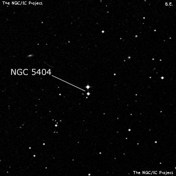 NGC 5404 - три звезды. Описание NGC 5404:, Двойная звезда в созвездии Дева